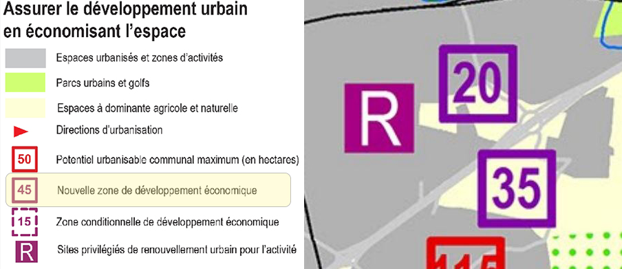 Le Chêne Morand - carte SCOT du Pays de Rennes