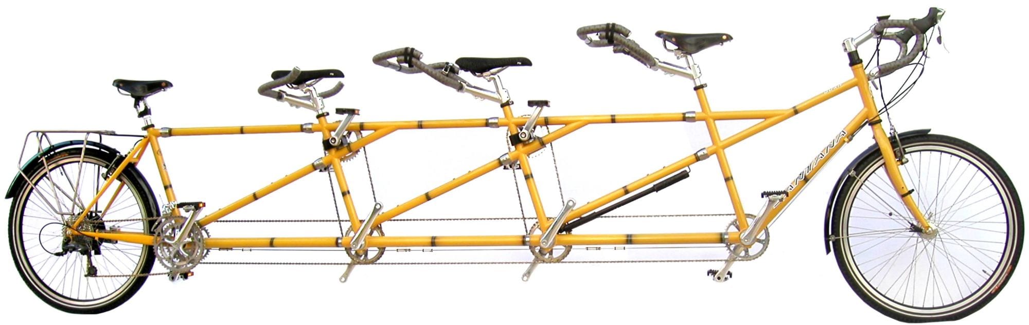 Le vélo tandem 4 places - quadruplette