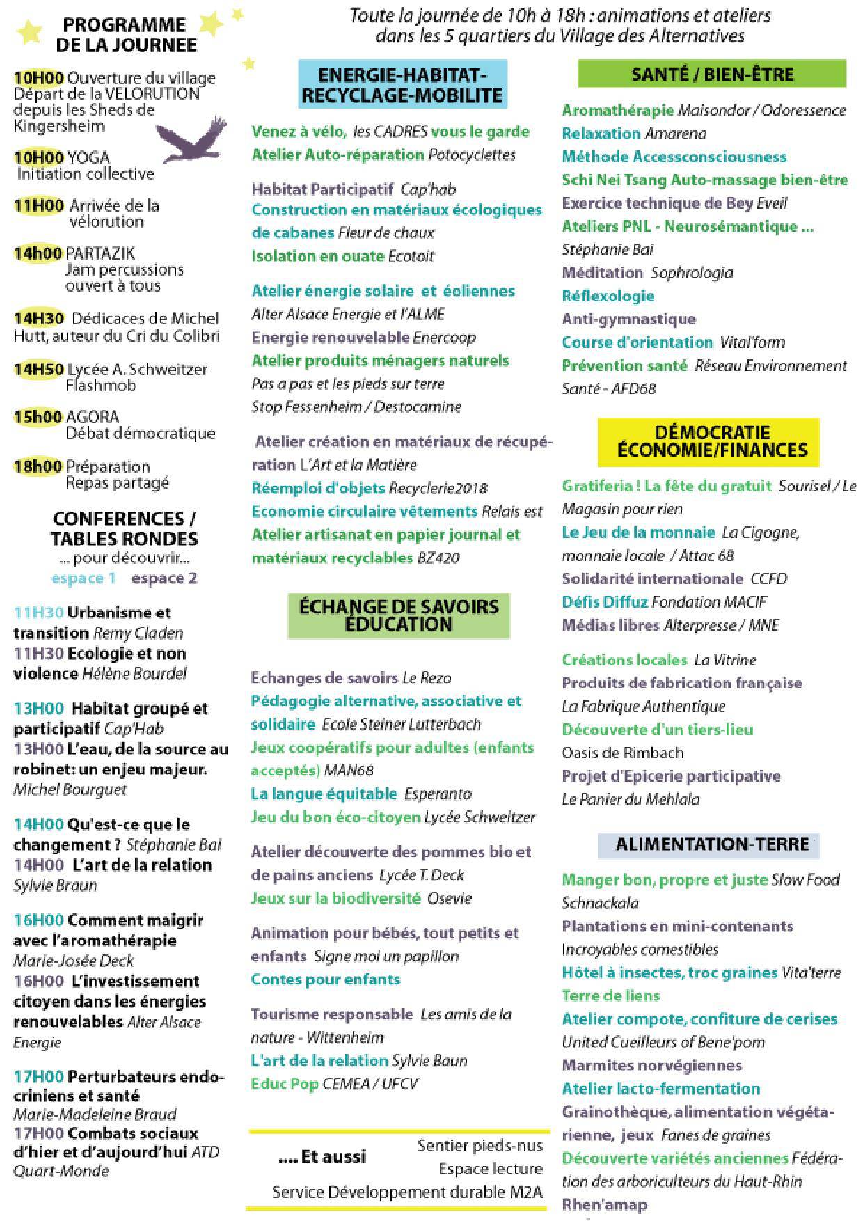 Programme Alternatiba Mulhouse