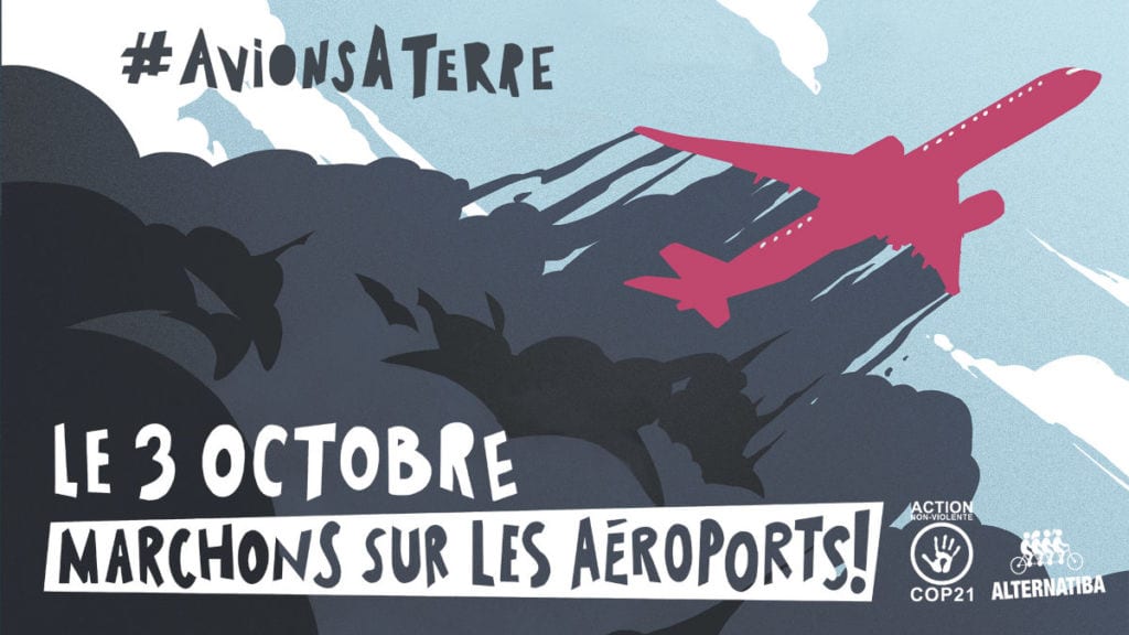 Avions à terre. Le 3 octobre, marchons sur les aéroports !