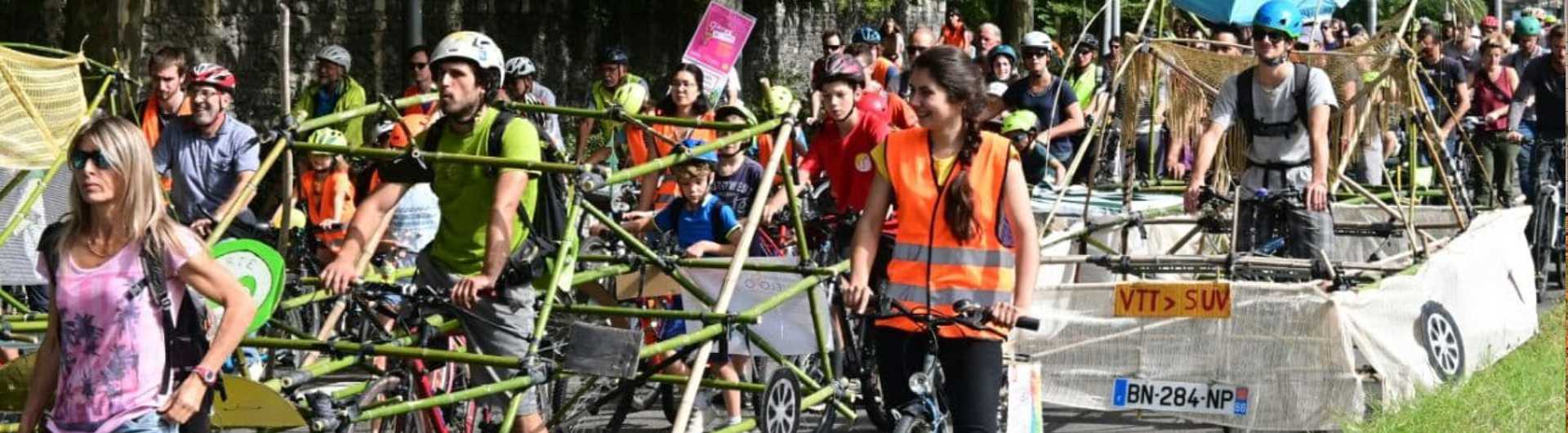 Déambulation militante à vélo à Grenoble, le 25 septembre 2021