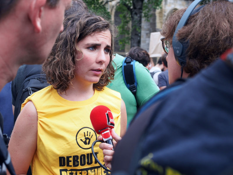 Interview à la Marche des portraits, Bayonne le 25 août 2019 – photo Michael Augustin