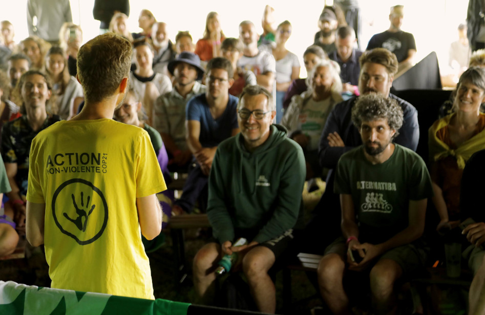 Photo de la pleinière du Camp Climat 2025 à Nantes
