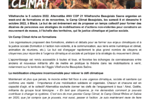 Camp climat Beaujolais Communiqué de presse : image à la une