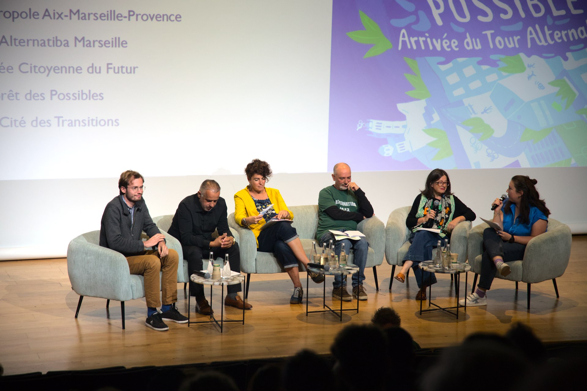 Table ronde d'échange entre société civile et élu·es de la métropole et de la ville de Marseiile en clôture de la Cité des possibles.