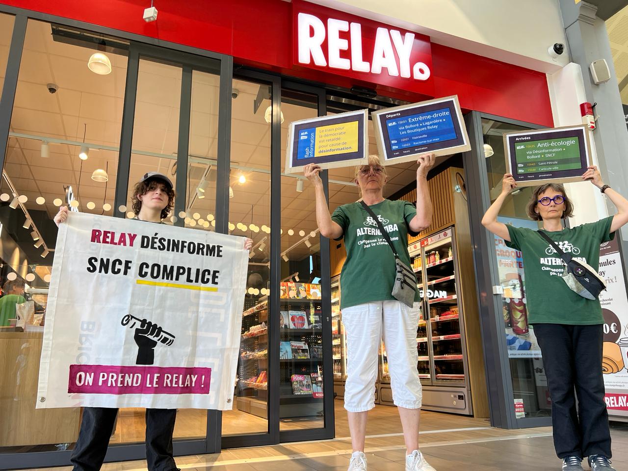 Désinformation dans nos gares : On prend le Relay ! dans la gare de Villefranche sur Saône : Image à la une